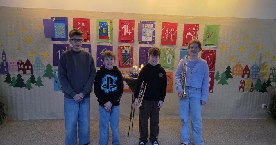 Jakob 1a, Benedikt 2a, Toni 2a, Lena 3b